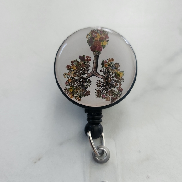 Anatomy ~ Anatomical Lungs ~ Breathing ~ Lung ~ Cute Badge Reel ~ Nurse Badge Re - Picture 2 of 4